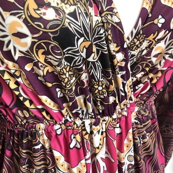 Style & Co Exotic Oasis Paisley Print Dress - Picture 3 of 4